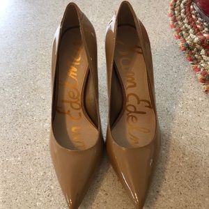 Sam Edelman Tan Pointed Toe 4 Inch Heels